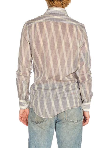 gucci stripe shirt jacket|gucci mesh shirt.